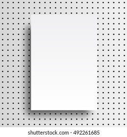 Vector A4 mockup isolated on white background. Ready for your design.