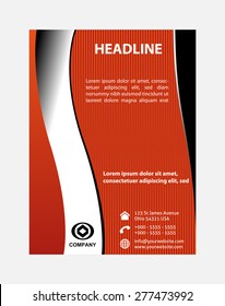 Vector A4 Modern Flyer Design

