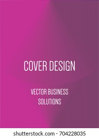 Vector A4 modern gradient cover design. Futuristic neon colored geometric glitch background, hipster pattern. Purple, pink glow poster template with abstract stroke shapes, 80s geometric style