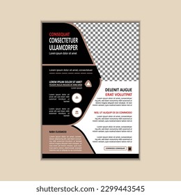 Vector A4 Größe Corporate Business Flyer Design Vorlage mit Blende.