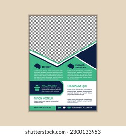 Vector A4 Größe Corporate Business Flyer Design Vorlage mit Blende.