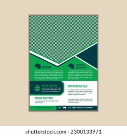 Vector A4 Size Corporate Business Flyer Design Template with bleed.
