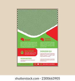 Vector A4 Size Corporate Business Flyer Design Template with bleed.