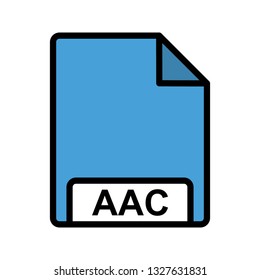 Vector Aac Icon Stock Vector (Royalty Free) 1327636496