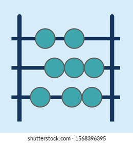 vector abacus icon, school & education icon