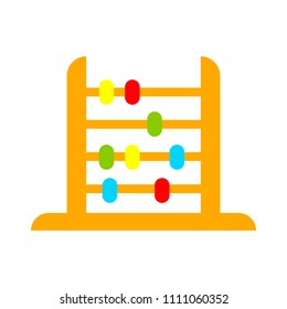 vector abacus illustration. education icon, school math sign symbol