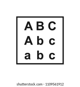 Vector abc icon illustration .