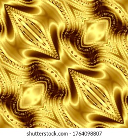 Textura sin soldadura dorada del vector abctracto con dirección diagonal