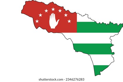 Vector Abkhazia flag logo icon