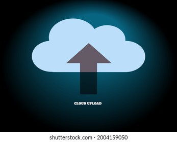 Vector about blue public with up arrow. These vectors are typically found in application displays, and technology detail tools.