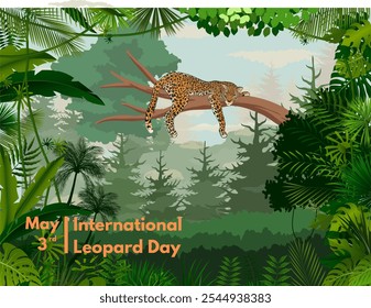 vector about commemorating international leopard day which is held 3 may  every year