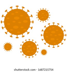 vector about the corona virus from Wuhan