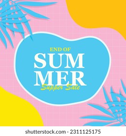 Vektorgrafik zum Ende der Saison Sommerverkauf