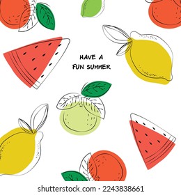 Vector about Fruit vector illustration