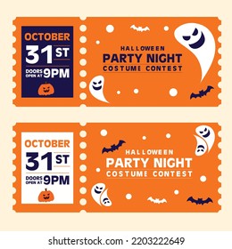 Vector about Hand drawn halloween pumpkin tickets
