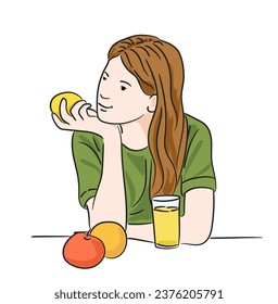 Vector about Healthy lifestyle concept illustration