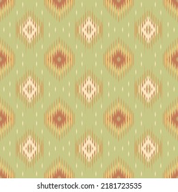 Vector sobre el folclore vectorial Ikat rhombus con diamantes. textura vectorial étnica tribal. patrón de rayas sin costura al estilo azteca.