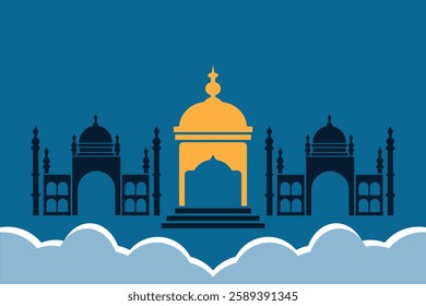 Vector about Ramadan Mosque Banner
