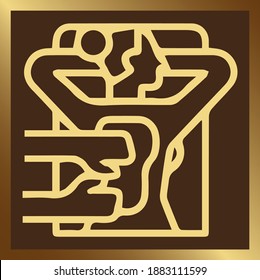 Vektorgrafik einer Reihe von Behandlungen bestehend aus Vollkörpermassage-Therapie, Körperpeeling, Weißmaske, Musiktherapie, Aromatherapie, Aromatherapie-Milchbad