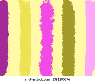 Vector abstact art. Texture made of colorful yellow, green, pink, purple lines. Simple illustration template for invitations, cards, banner, textile, wrapping paper and other design