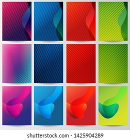 Vector Abstarct design background. Geometric bacground template set collections