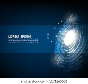 vector abstrach technology blue background template