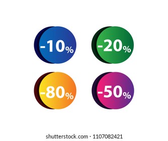 Vector abstracr labels discount promotion.