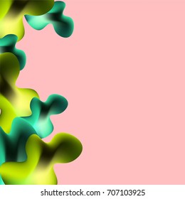 Vector abstract 3d background with figures