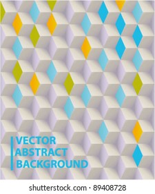 Vector abstract 3d blocks background