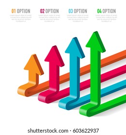 Vector abstract 3D digital illustration infographic and marketing icons can be used for work flow layout, diagram, annual report, web design. Business concept with 4 options, steps or processes.