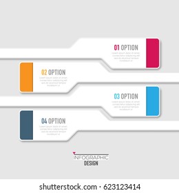 Vector abstract 3D digital illustration infographic and marketing icons can be used for work flow layout, diagram, annual report, web design. Business concept with 4 options, steps or processes.