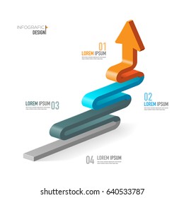 Vector abstract 3D digital illustration infographic and marketing icons can be used for work flow layout, diagram, annual report, web design. Business concept with 4 options, steps or processes.