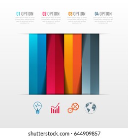 Vector abstract 3D digital illustration infographic and marketing icons can be used for work flow layout, diagram, annual report, web design. Business concept with 4 options, steps or processes.