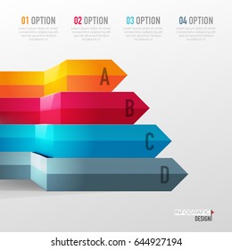 Vector abstract 3D digital illustration infographic and marketing icons can be used for work flow layout, diagram, annual report, web design. Business concept with 4 options, steps or processes.