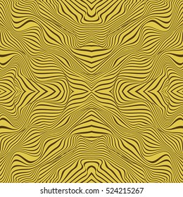 Vector abstract 3d effect wavy stripes background.