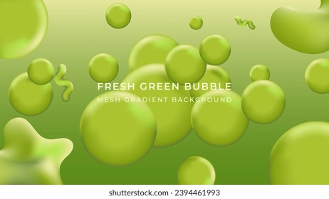 un vector abstract 3d diseño de fondo de página de aterrizaje de burbuja verde fresca, para fondo, página de aterrizaje, página de inicio, fondo, banner, etc.
Diseño de fondo de tamaño 4K
