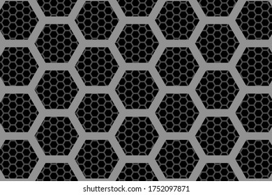 hexágono 3d abstracto vectorial. Elemento hexágono de fondo. Gráficos vectoriales