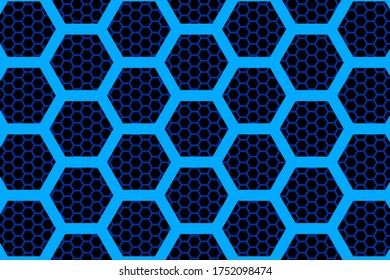 Vector abstract 3d hexagon. Background hexagon element. Vector graphics