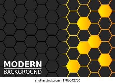 Vector abstract 3d hexagon. Background hexagon element. Vector graphics