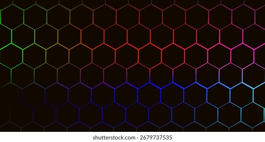 Vector abstract 3d hexagon. Background hexagon element. Vector graphics