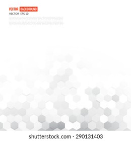 Vector abstract 3d hexagonal. Background with hexagon element