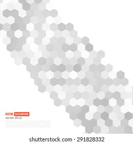 Vector abstract 3d hexagonal. Background with hexagon element