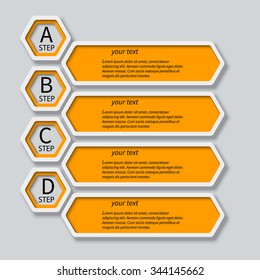 vector abstract 3d paper colorful infographic elements