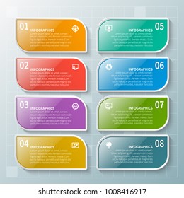 vector abstract 3d paper infographic elements.Business infographics