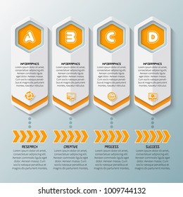 vector abstract 3d paper infographic elements.Business infographics