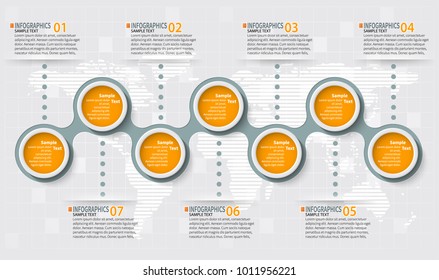 vector abstract 3d paper infographic elements.Business infographics