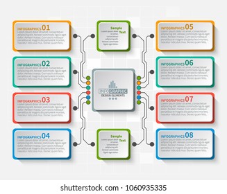 vector abstract 3d paper infographic elements.Business infographics.Element for infographic chart