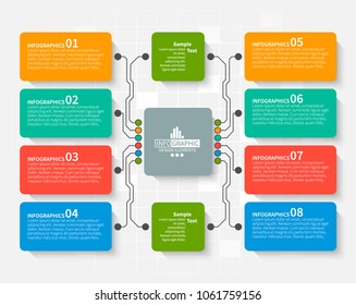 vector abstract 3d paper infographic elements.Business infographics.Element for infographic chart