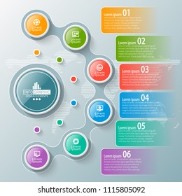 Infographics Design Vector Marketing Icons Can Stock Vector (Royalty ...