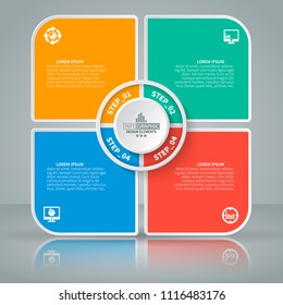 vector abstract 3d paper infographic elements.Business infographics
